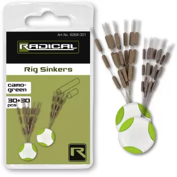 Radical Rig Sinkers camo-green 30+30szt